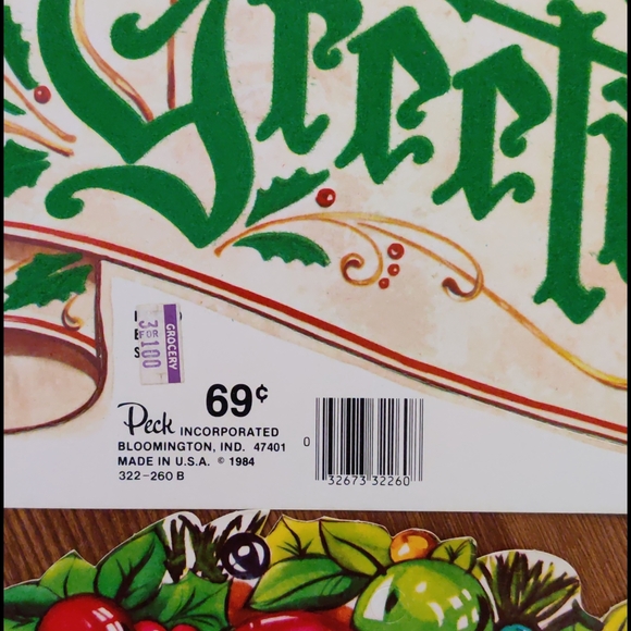 Vintage peck Christmas cutouts 1980s - Picture 2 of 8